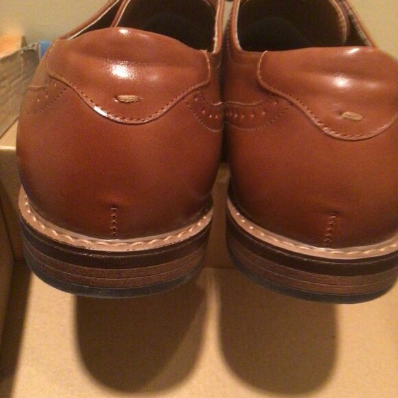 Nunn Bush Men's Shoes Tan Synthetic Tan Leather New Unused Size 13 - Picture 2 of 4